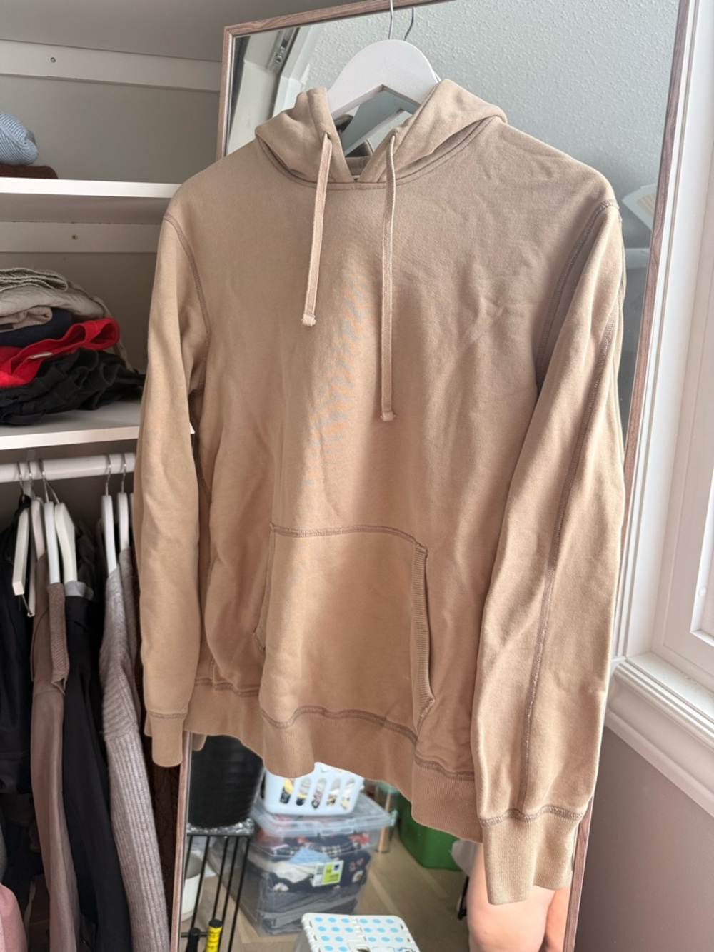 Reigning Champ Tan Hooded Sweatshirt